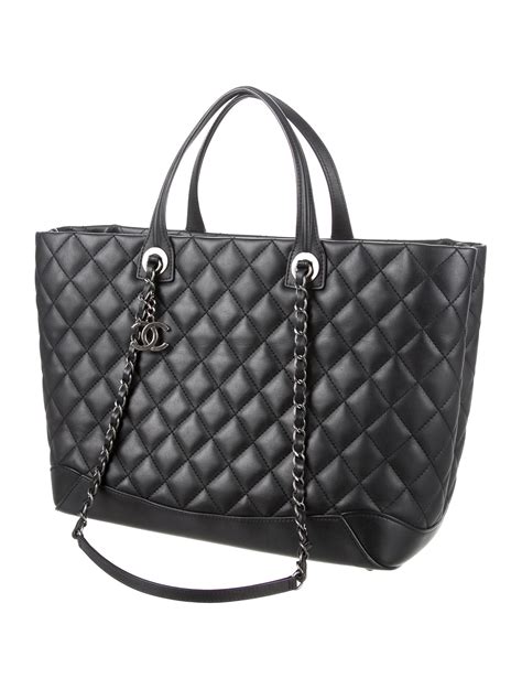 chanel quilted pink logo tote handbag|Chanel large tote bag price.